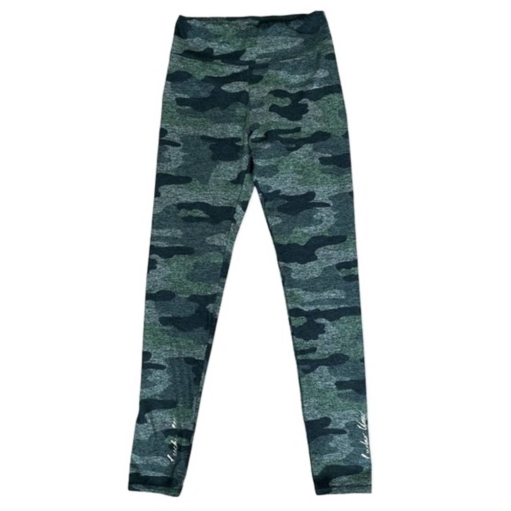 Lucky Brand Womens Lucky Print Camo Leggings size XS Olive Green Athleisure - Picture 4 of 10